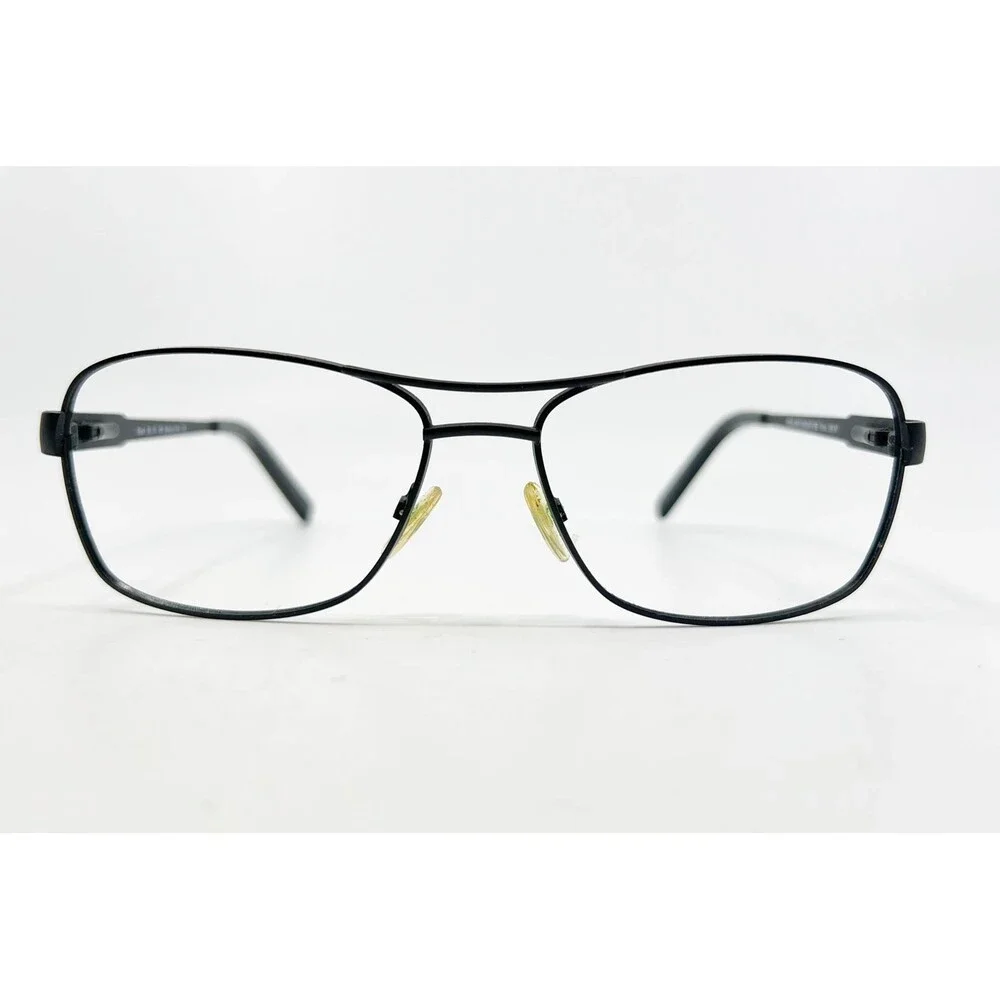 New York Eye Eyeglasses Mens Black Metal Pilot Navigator Frame 53-18-140